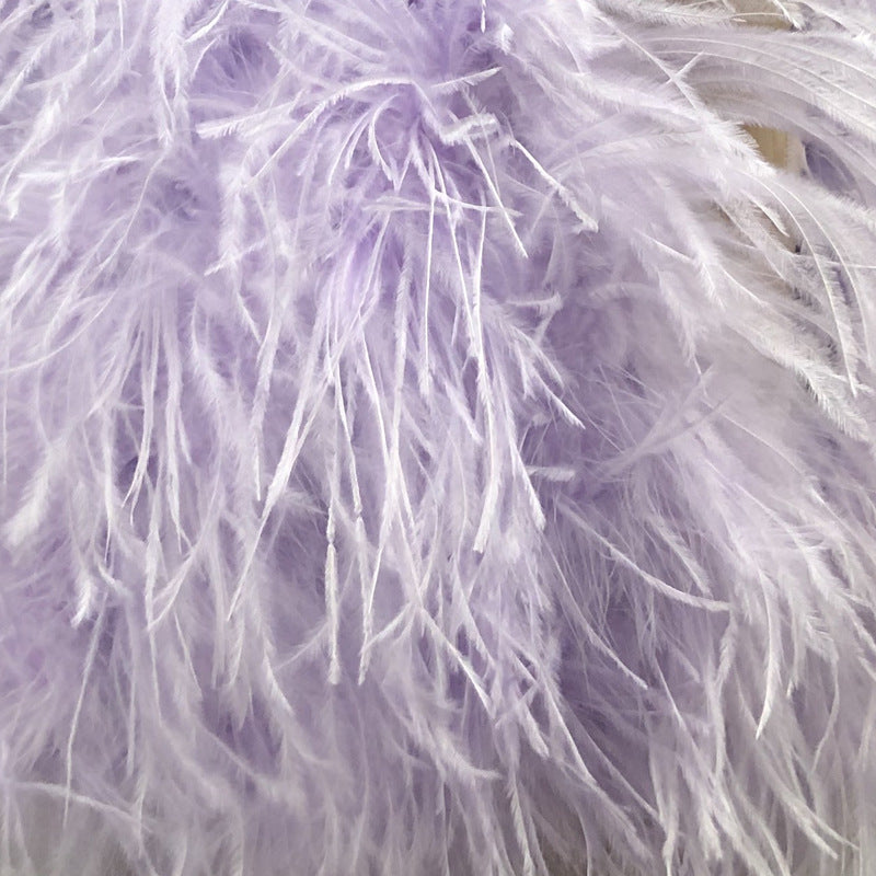 Ostrich feather cape, ostrich feather cloak, ostrich feather shawl, fur cape, ladies' party cape, feather coat, fur coat, wholesale, multiple colors