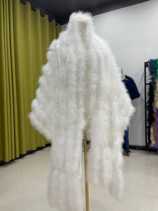 Women's shawls Turkey feather capes Handmade shawls Party dress shawls Multiple colorsCan wholesale