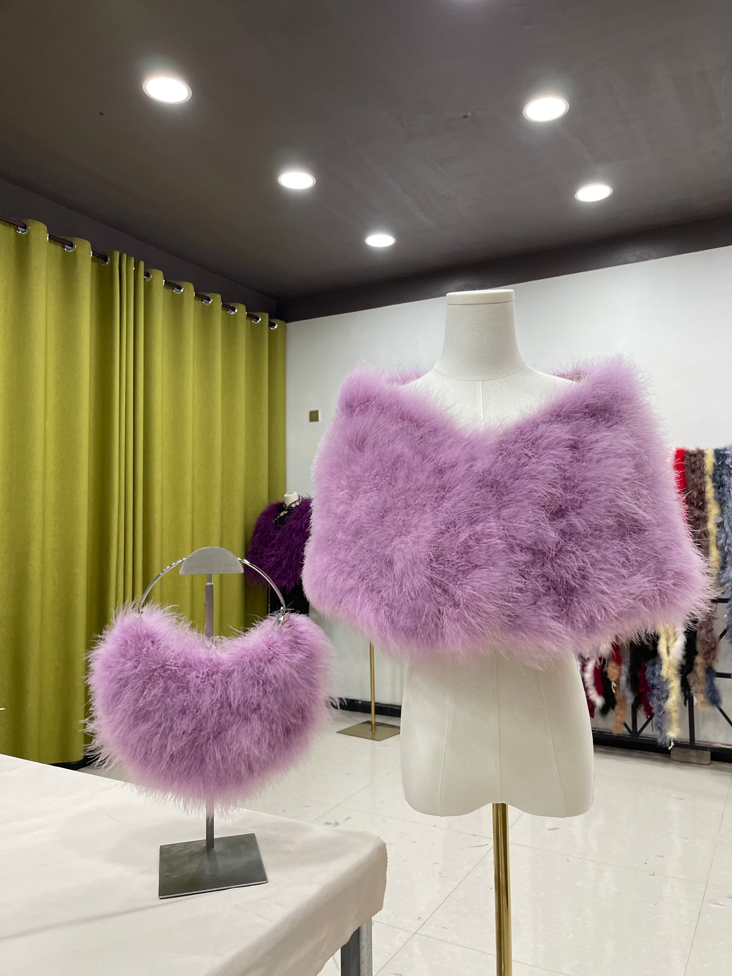 Turkey feather shawl, ladies shawl, thickened shawl, padded shawl, banquet shawl, dress shawl, dress outerwear, real fur shawl, fur shawl, wholesale and customizable handmade feather clothing factory