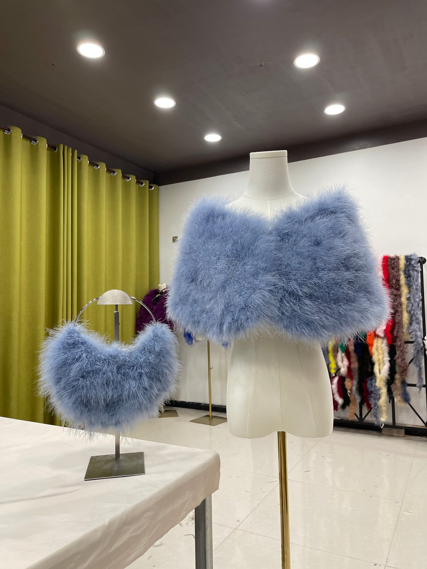 Turkey feather shawl, ladies shawl, thickened shawl, padded shawl, banquet shawl, dress shawl, dress outerwear, real fur shawl, fur shawl, wholesale and customizable handmade feather clothing factory