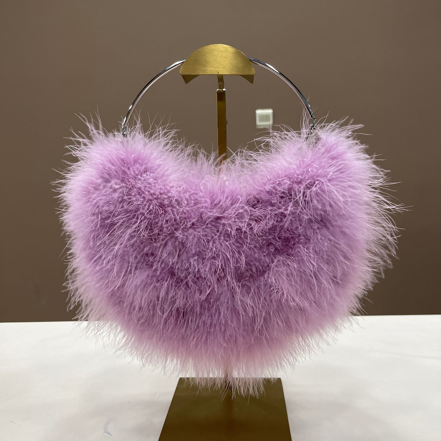 Women's bags turkey feather hand-woven handbags silver bracelet bag crescent bag mobile phone bag multiple colors small bag can be wholesale