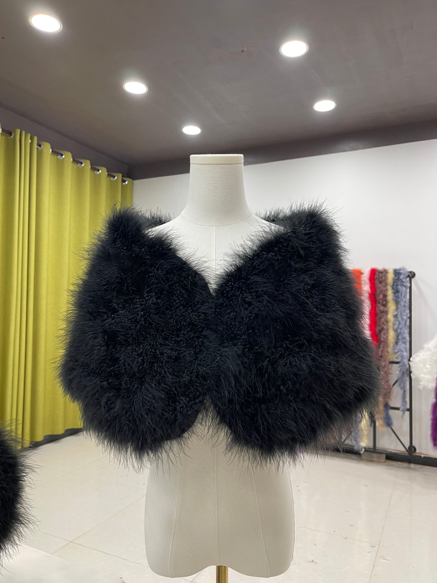 Turkey feather shawl, ladies shawl, thickened shawl, padded shawl, banquet shawl, dress shawl, dress outerwear, real fur shawl, fur shawl, wholesale and customizable handmade feather clothing factory