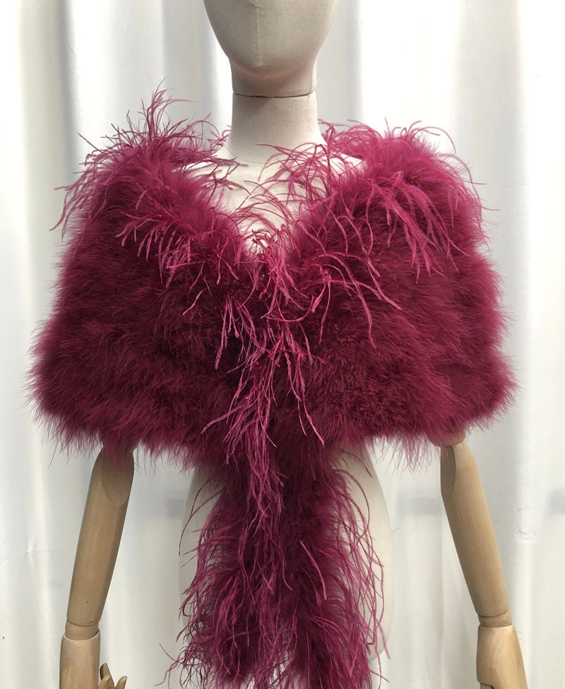 Shawls made of turkey feathers and ostrich feathers. Women's shawls. Party shawls. Dress outerwear. Handmade. Shawls. Wholesale. Customizable. Multiple colors.