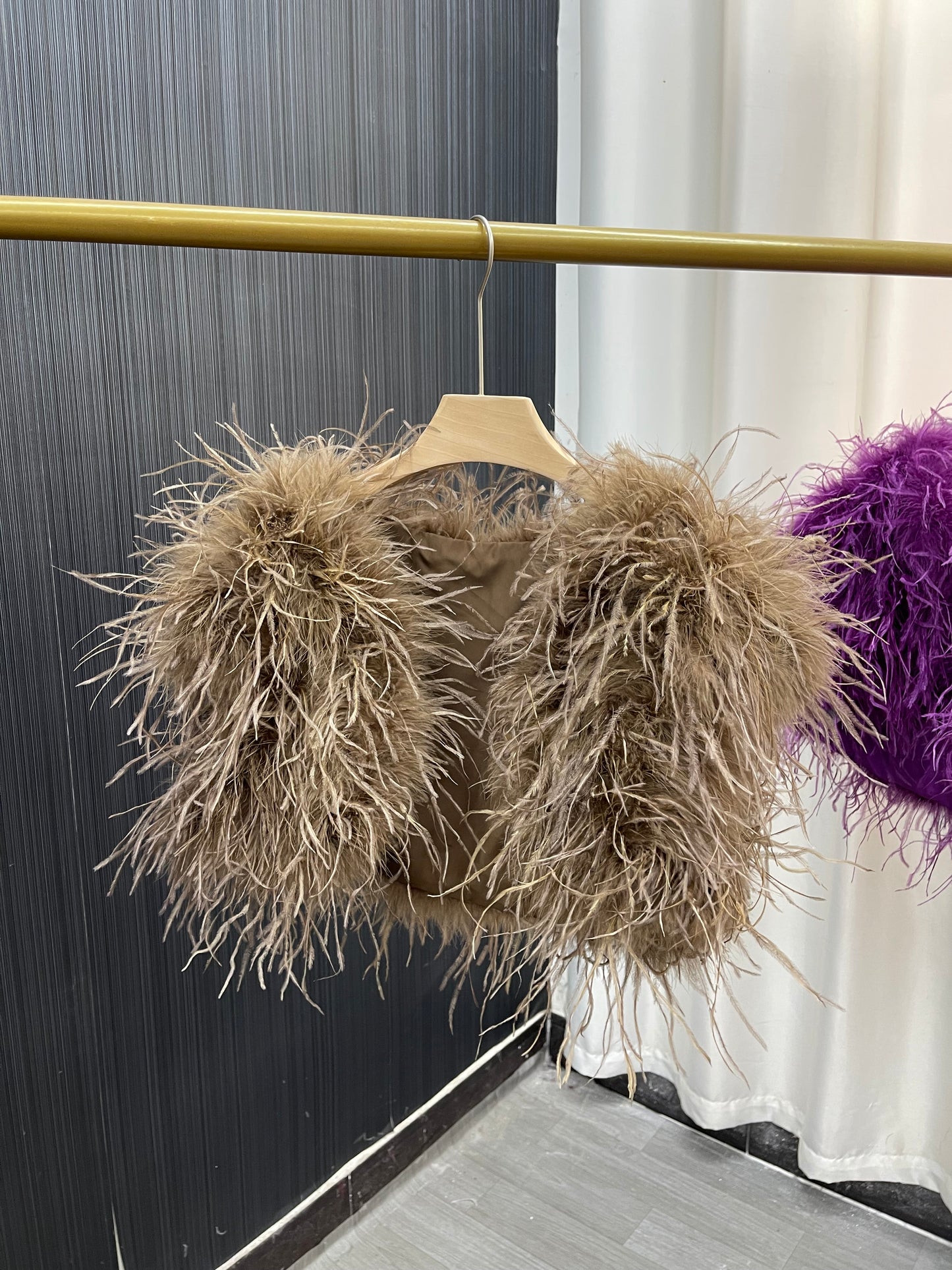 Cape vest, ladies vest, fur vest, short waistcoat, sleeveless coat, ostrich wool vest, ostrich wool cape, wholesale, custom sizes available