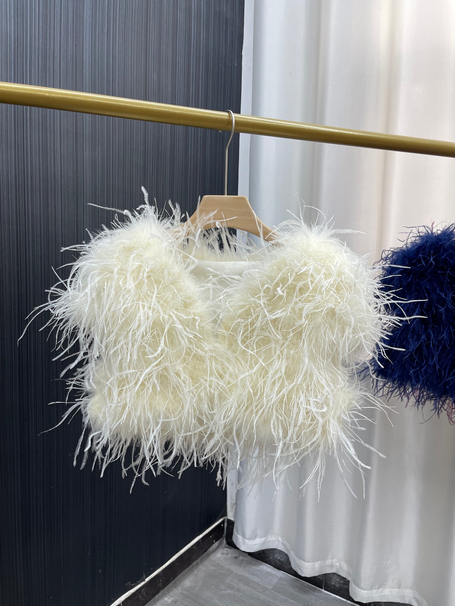 Cape vest, ladies vest, fur vest, short waistcoat, sleeveless coat, ostrich wool vest, ostrich wool cape, wholesale, custom sizes available