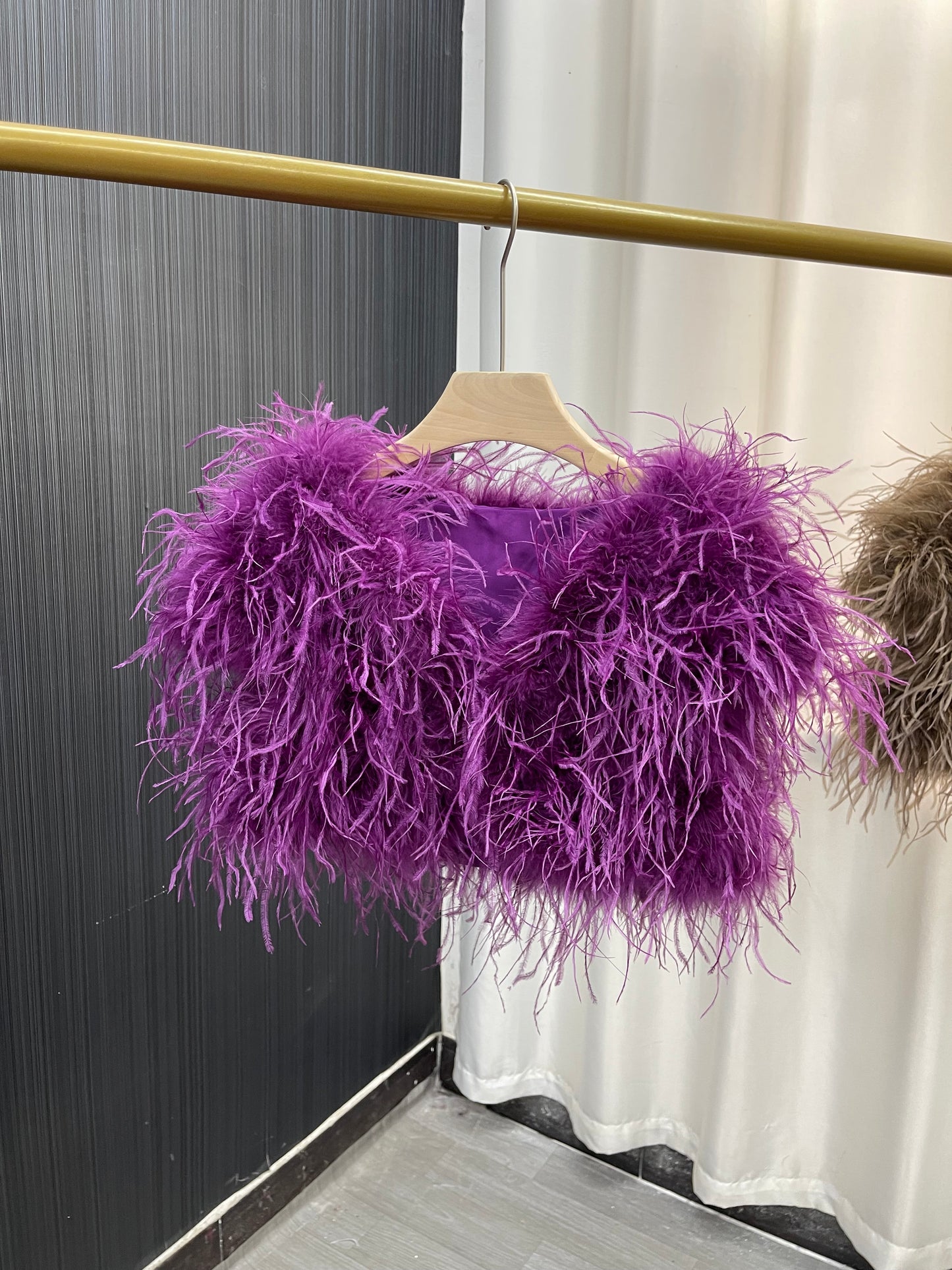 Cape vest, ladies vest, fur vest, short waistcoat, sleeveless coat, ostrich wool vest, ostrich wool cape, wholesale, custom sizes available