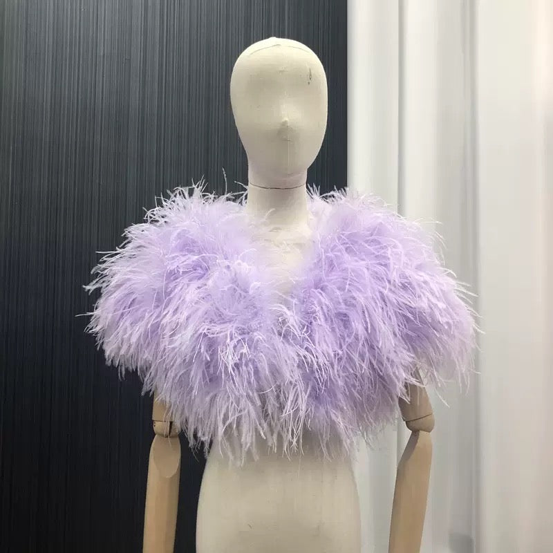 Cape vest, ladies vest, fur vest, short waistcoat, sleeveless coat, ostrich wool vest, ostrich wool cape, wholesale, custom sizes available