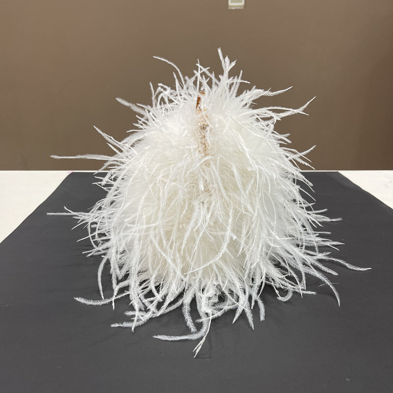 Women's handbags, ostrich feather bags, messenger bags, feather fur bags, party bags, real fur bags, handmade bags, wholesale, customizable, multiple colors, gold bracelet bags,