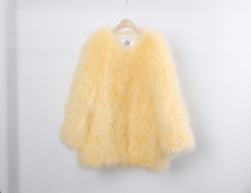 70cm Women's quilted jacket, thin cotton jacket, spring and autumn outerwear, turkey feather jacket, real fur outerwear, clothing factory, wholesale, custom sizes available