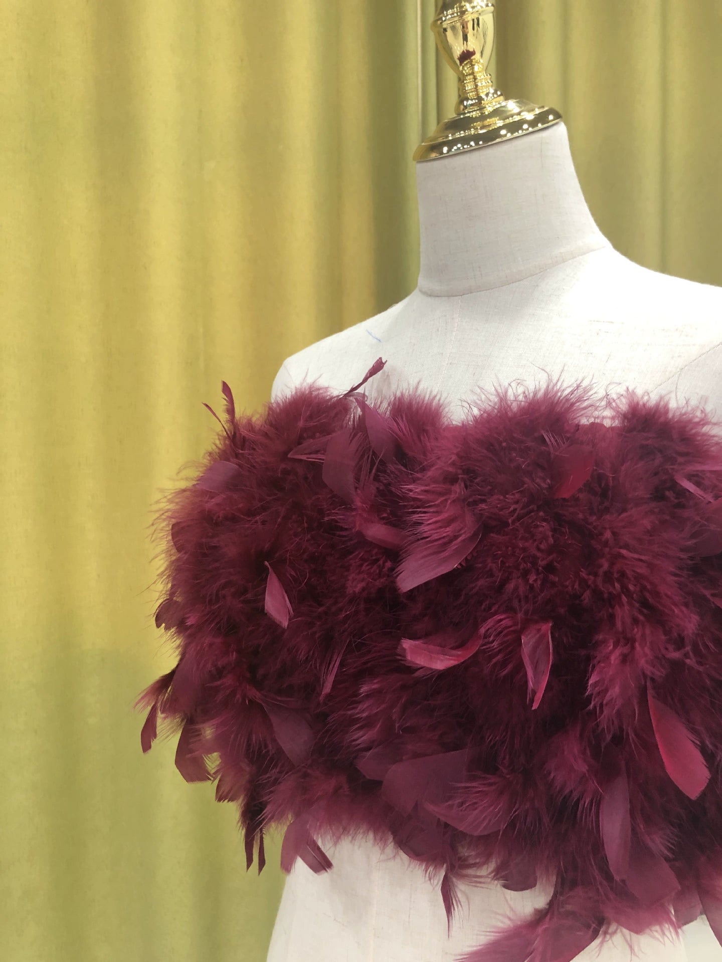 Turkey feather bra wrap handmade tube top sleeveless vest ladies summer sexy nightclub real feathers wholesale clothing factory can customize size