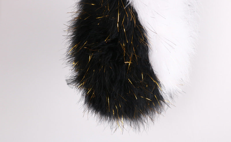 Vest bag, feather bag, handmade bag, soft bag, plush bag, fur bag, can be wholesaled