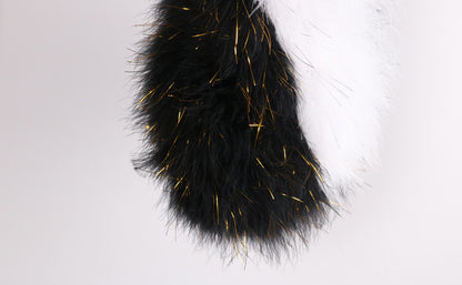 Vest bag, feather bag, handmade bag, soft bag, plush bag, fur bag, can be wholesaled