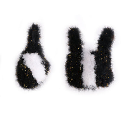 Vest bag, feather bag, handmade bag, soft bag, plush bag, fur bag, can be wholesaled