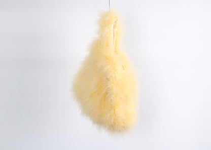 Vest bag, feather bag, handmade bag, soft bag, plush bag, fur bag, can be wholesaled