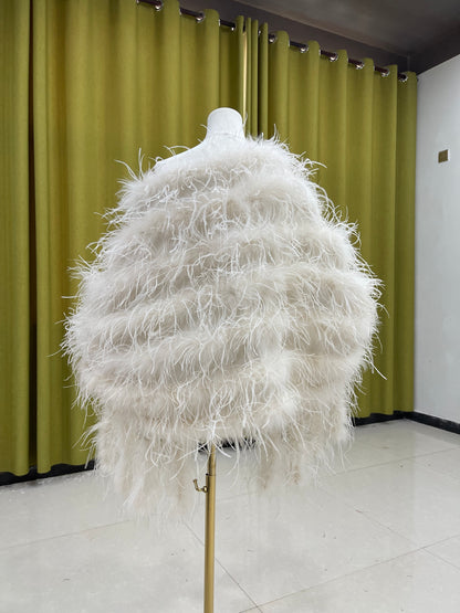 Large shawls, long shawl coats, shawls with sleeves, ostrich feather shawls, feather shawls, fur shawls, handmade shawls. Dress shawls, cheongsam shawls, clothing factories, feather clothing manufacturers