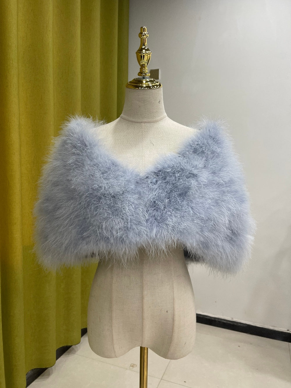 Feather shawl, banquet dress shawl, cloak, evening dress outer wear, turkey feather shawl, real feather, wholesale, customization
