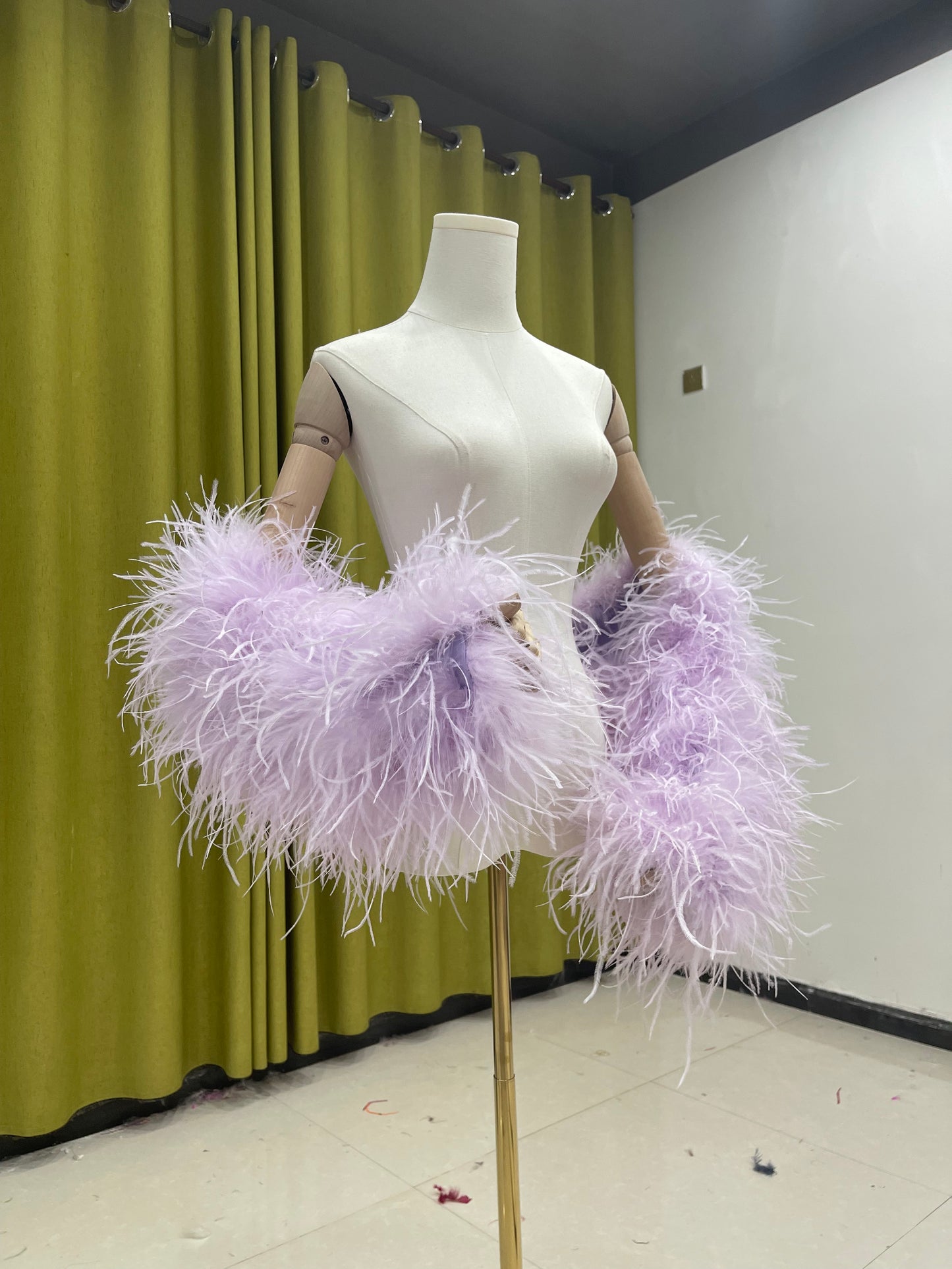 Handmade Natural Ostrich Feather Shawl Luxury Fluffy Cape 30 Colors Custom Wholesale 20-Year Factory Supply for Wedding Evening Party Dress,Shawl made of ostrich feathers