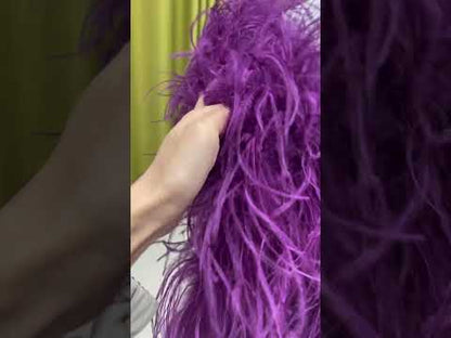 Ostrich feather shawl, large shawl, dress shawl, party cloak, real feather weaving, ladies shawl, warm quilted, wholesale clothing factory, custom sizes, many colors